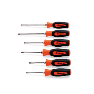 SNAP-ON NO.SHDX60O Set Screwdriver Combination Instinct Hard Handle Orange 6pcs.