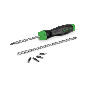 SNAP-ON NO.SGDMRC103AG Set Screwdriver Ratcheting Soft Grip Starter Green (8 pcs.)