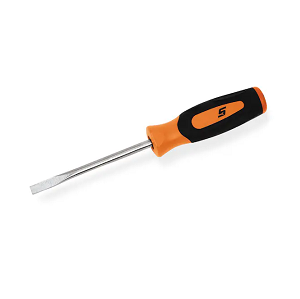 SNAP-ON NO.SGD306BO Screwdriver Flat Tip Mini Tip Soft Grip Instinct Handle Orange 7/32 tip 5 3/4