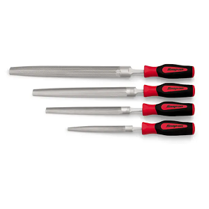 SNAP-ON NO.SGHBF400A Set File Bastard Cut Half Round Soft Grip 4 pcs. (6 to 12)