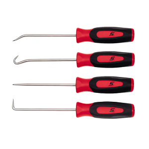 SNAP-ON NO.SGASA204CR (SGASA204A) Set Miniature Pick Instinct Soft Grip Red 4pcs.