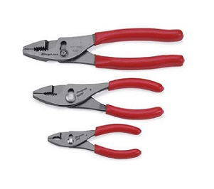 SNAP-ON NO.PL403A Set Pliers Combination Slip Joint 3pcs.