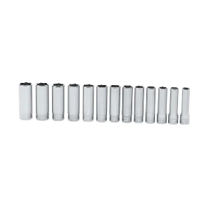 SNAP-ON NO.313TSMYA Set Socket Metric Deep 6P (13pcs.) (12 to 24mm.)