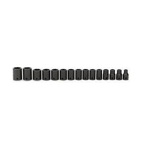 SNAP-ON NO.315IMMYA Set Socket Metric Impact Shallow 6P (15pcs.) (10 to 24mm.)