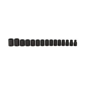 SNAP-ON NO.315IMDMYA Set Socket Metric Impact Shallow 12P (15 pcs.) (10 to 24mm.)