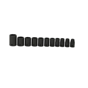 SNAP-ON NO.311IMFSY 11pcs. 1/2&quot; Drive SAE 6-Point Flank Drive® Shallow Thin Wall Impact Socket Set