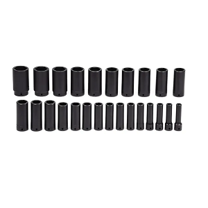 SNAP-ON NO.325SIMM Set Socket Metric Impact Deep 6P (25 pcs.) (10 to 36mm.)