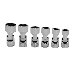 SNAP-ON NO.206AFSA Set Socket Universal Shallow 6P (6 pcs.) (7/16&quot; to 3/4&quot;)