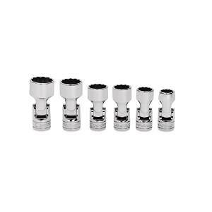 SNAP-ON NO.206FUA Set Socket Universal Shallow 12P (6pcs.) (7/16&quot; to 3/4&quot;)