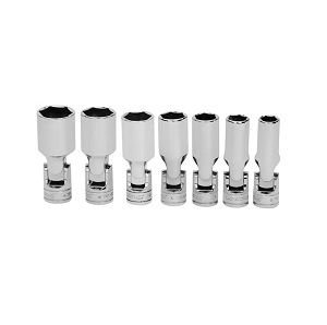 SNAP-ON NO.207FSU Set Socket Universal Deep 6P (7 pcs.) (3/8&quot; to 3/4&quot;)