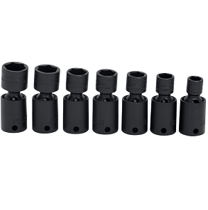 SNAP-ON NO.207IPFMY (207IPFM) Set Socket Impact Swivel Shallow 6P (7 pcs.) (10 to 18mm.)