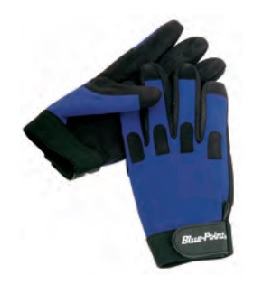 BLUE-POINT NO.GLOVE103XLA Gloves Work Washable Blackx-Large