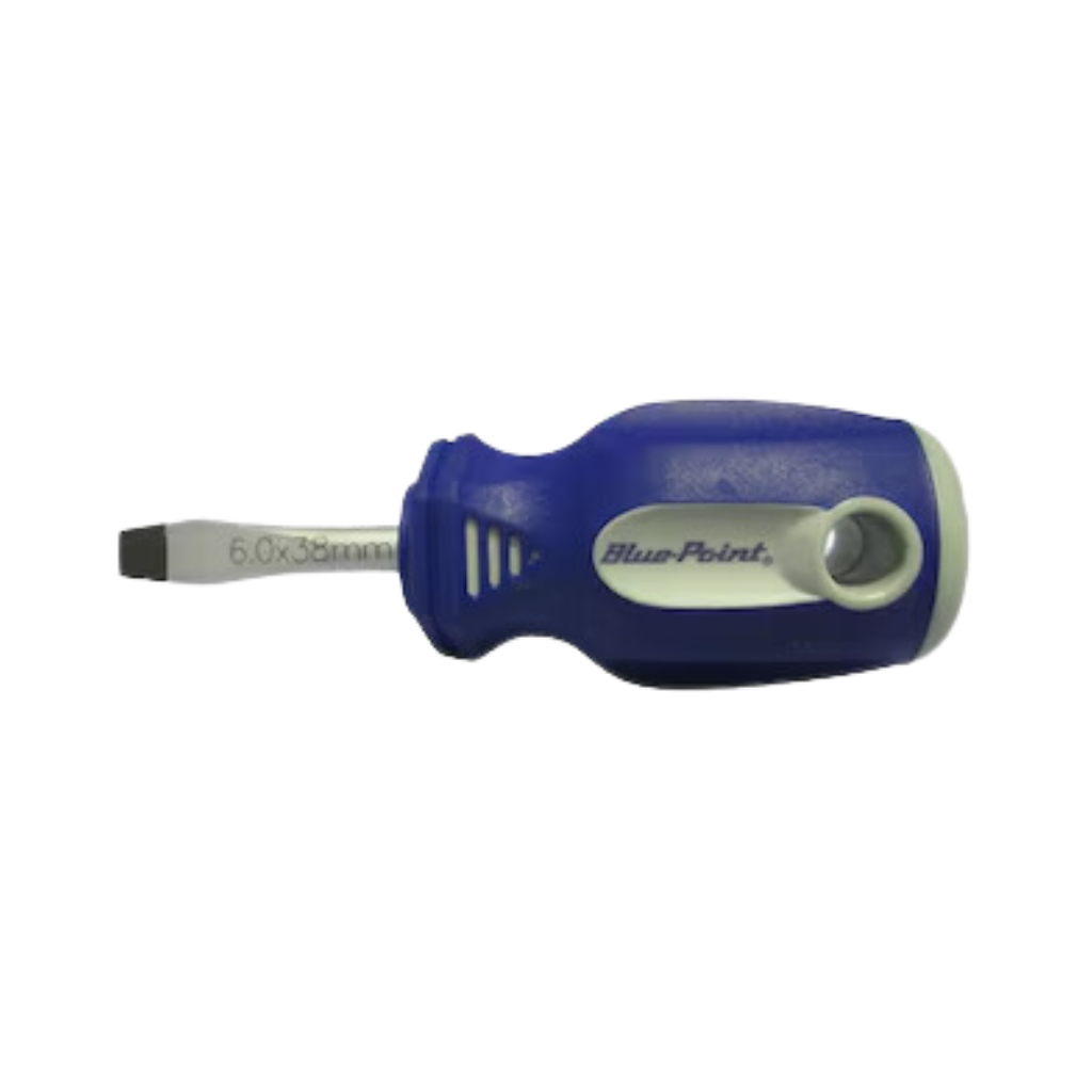 ไขควง BLUE-POINT NO.BSGDM38F6 Screwdriver M Series Slotted Size 6x38x100mm.