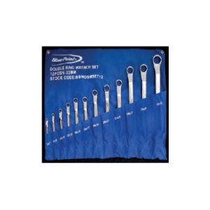 BLUE-POINT No.BBWDSMSET12 Ring End Wrench Set, 12pcs., 6-32mm.