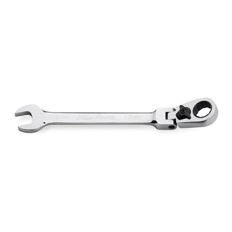 BLUE-POINT NO.BOERMF15A Wrench Metric Flex Head Ratcheting Box/Open End Standard 12˚Offset 15mm. 12P