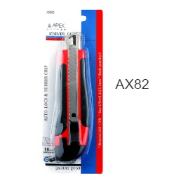 มีดคัตเตอร์ใหญ่ ด้ามABS APEX NO.AX82 Knives Cutter , 18mm.