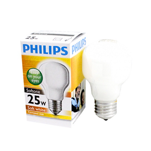 หลอดไฟ PHILIPS Softone Compact 25W E27 T55 SW