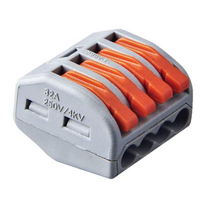 เทอร์มินอลต่อสาย 4 สาย WAGO No.PCT-214 Universal compact Wiring Terminal block