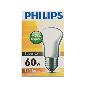 หลอดไฟ PHILIPS SUPERLUX NO.ASL 60W/220V E27