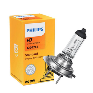 หลอดไฟ Philips NO.H7 ขนาด 12V 55W