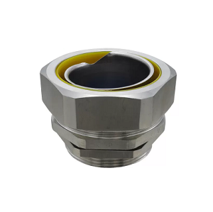 คอนเน็คเตอร์สำหรับท่ออ่อนกันน้ำ Rain Tight Flexible Conduit Connector : yellow rubber , 3/4&quot;