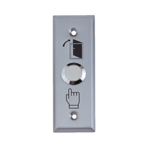 สวิตซ์กดเปิดปิดประตูแม่เหล็ก HIP No.HIP-ABK801A Exit Switch Aluminium (NO/COM) 20mm Size: 86 x 28 x 20 mm