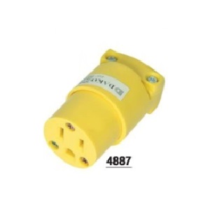 ปลั๊กตัวเมียกลางทาง 3 ขา DAKO No.4887 Power Plug Female 3P 15A 125V.