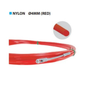 ฟิชเทปไนล่อน TAKAMURA NO.N0415 Nylon fish tape , 4mm x 15 m. (RED)