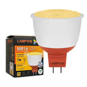 หลอดไฟ LAMPTAN No.LED MR16 Dimmable 220V 7W GU5.3 Warm white