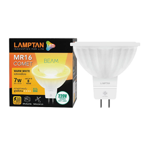 หลอดไฟ LAMPTAN No.LED MR16 Comet Beam 220V 7W Warmwhtie