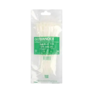 เคเบิ้ลไทร์สีขาว BANDEX NO.CT-150-3C Cable tie : White , 6&quot;( 150 mm.x 3.6 mm)