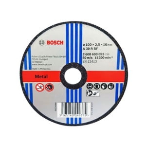 ใบตัดเหล็ก BOSCH No.2608600091 Cutting disc A30 , 4&quot; (100 x 2.5 x 16 mm.)