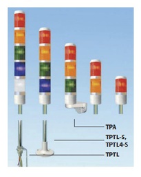 [E14279] ไฟสัญญาน Tower Light 3 Section TEND NO.TPTL5L-3 (LED) ขนาด 24V ชนิดไฟติดต่อเนื่อง