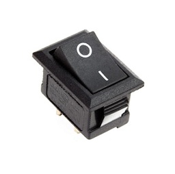 [E09042] สวิตซ์ไฟโชว์ตัวใหญ่ 4 ขา NO.IRS-201-3A3 Rocker Switch :Black 4P , 220VAC