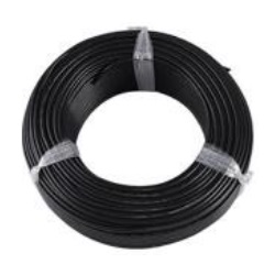 [E06081] สายไฟ THW THAI UNION Cable wire : Black , 1 x 16 sqmm. (90mt/ea)