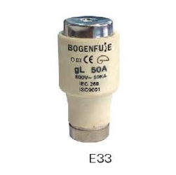 [E01351] ลูกฟิวส์ D BOGENFUSE NO.E33 Diazed Fuse : 50A , 500V / (27x50mm.)