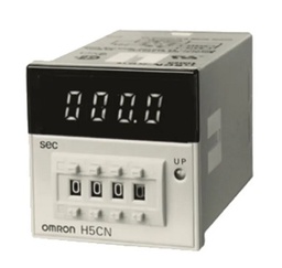 [E05551] ไทม์เมอร์ OMRON NO.H5CN-XDNM Panel Mount Surface Mount Single Function Timer Relay , 100-240 VAC 1 M - 99 H 59 M