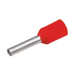 [013000000314] ข้อต่อย้ำปลายสาย แบบเดี่ยวหุ้ม สีแดง KENION No.LT10008 Insulated cord-end terminal , 1.0 sqmm : RED