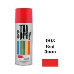 [C00721] สีสเปรย์ TOA No.003 Spray paint : RED , 400cc