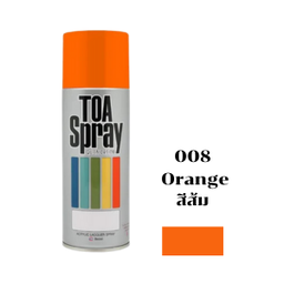 [C02070] สีสเปรย์ TOA No.008 Spray paint , ORANGE  , 400cc