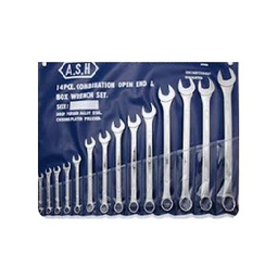 [T15745] ชุดประแจแหวนข้างปากตาย AIGO Combination ratcheting head wrench set , 3/8&quot; - 1.1/4&quot; (14pcs/ea)