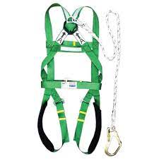 เข็มขัดนิรภัย แบบเต็มตัว YAMADA No.FH787B Full body harness With Rope Lanyard Quick Buckle 4 จุด พร้อมเชือกเซฟตี้เดี่ยวตะขอใหญ่