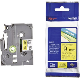 เทปเครื่องพิมพ์ BROTHER No.BTH-TZE-621 P-Touch Tape, 9 mm, Black-Yellow