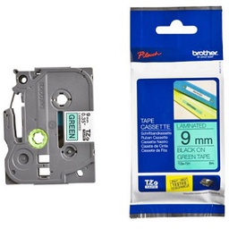 เทปเครื่องพิมพ์ BROTHER No.BTH-TZE-721 P-Touch Tape, 9 mm, Black-Green