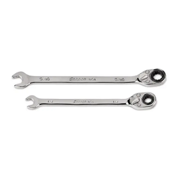 SNAP-ON No.SOXRR702A  SAE Flank Drive Plus Reversible Ratcheting Combination Wrench Set , ( 1/4 and 5/16&quot; ) 2 pc 12-Point