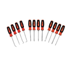 SNAP-ON No.SGMINI12AO Mini Pick Screwdriver Set - Orange 12 piece