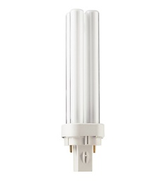 หลอดประหยัดไฟ PHILIPS NO.PL-C G24D-1 , 13W/827/2P Warm White.