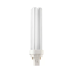 หลอดประหยัดไฟ PHILIPS NO.PL-C G24D-1 , 13W/827/2P Warm White.