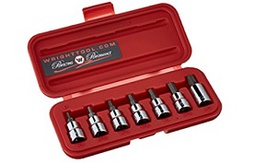 [101074790015] WRIGHT-TOOL NO.305 3/8&quot;Dr. Hex Bit Socket Set 7pcs.