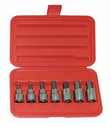 [101147790015] WRIGHT-TOOL NO.405 1/2&quot;Dr. Hex Bit Socket Set 7 pcs.